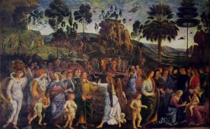 Dipinti della Cappella Sistina – Viaggio di Mosè in Egitto, Città del Vaticano.